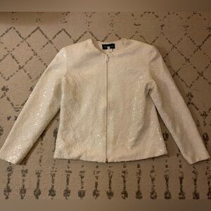 Vintage White Sequin Jacket